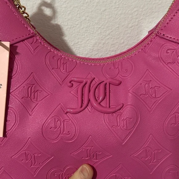Rare NWT Juicy Couture Good Times Shoulder Bag Juicy Pink - Picture 7 of 15